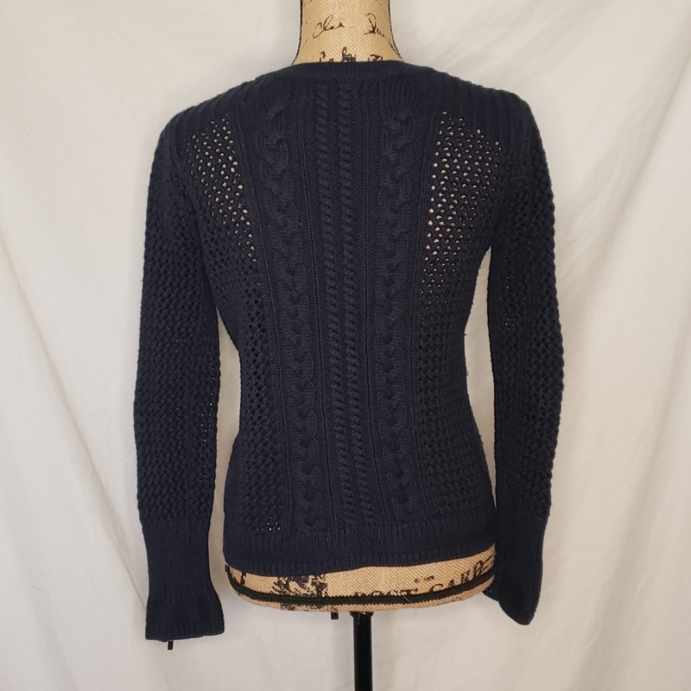 Banana Republic Women's Zipper Up Sweater Size Med - Picture 4 of 7